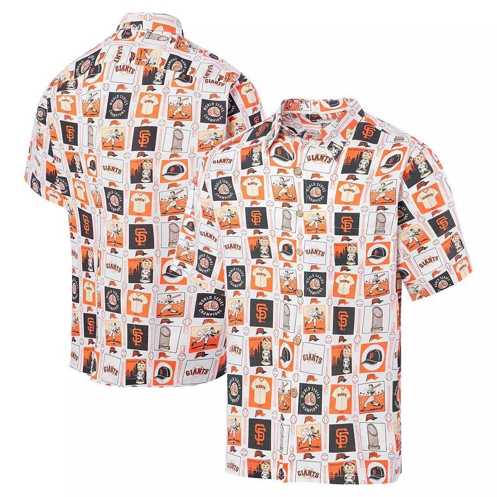 Men's Reyn Spooner White San Francisco Giants Champions Scenic Button-Up Shirt, Size: XL Product Image
