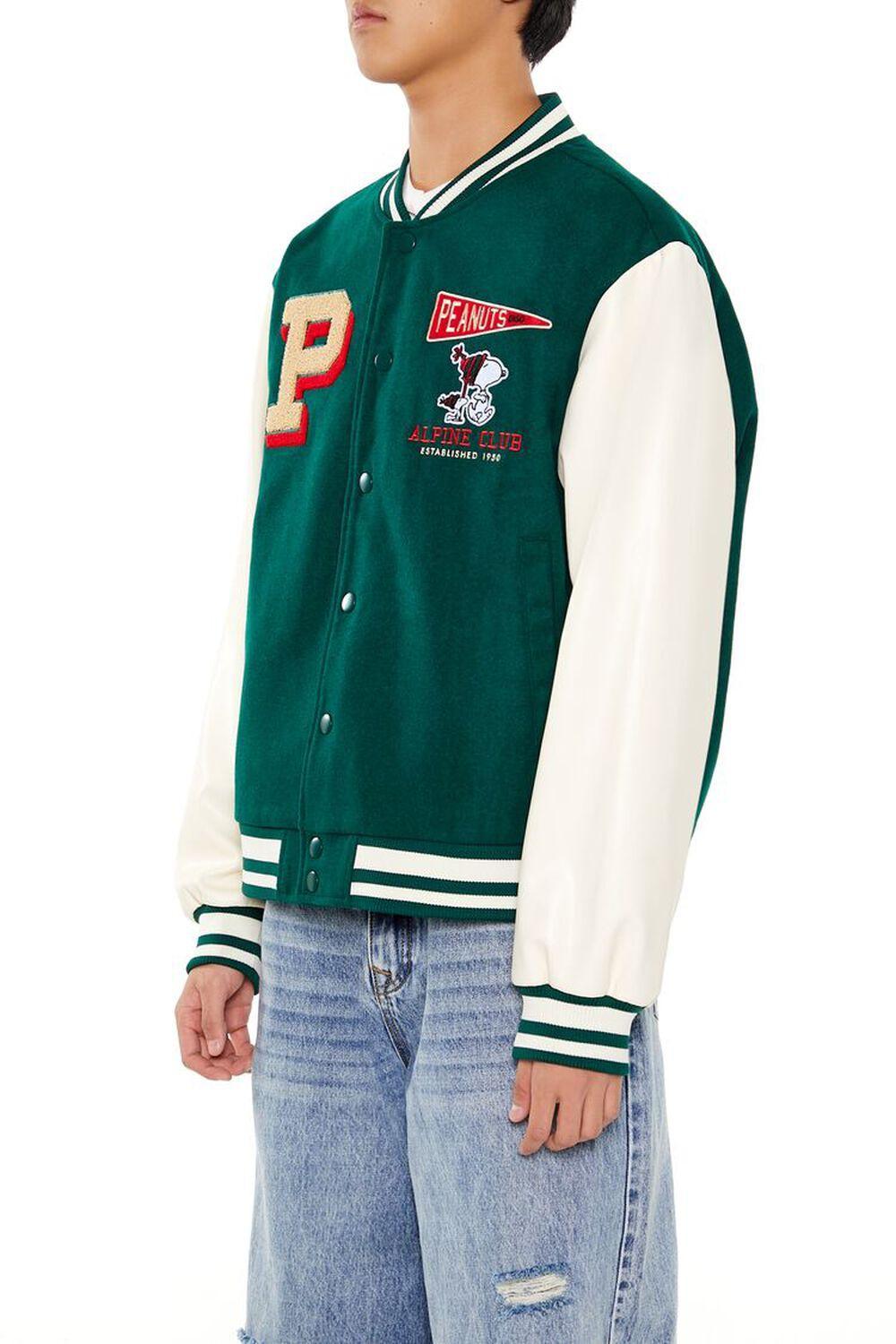 Peanuts Alpine Club Patch Bomber Jacket | Forever 21 Product Image