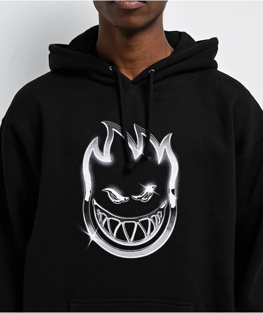 Spitfire Chrome Bighead Black Hoodie Product Image