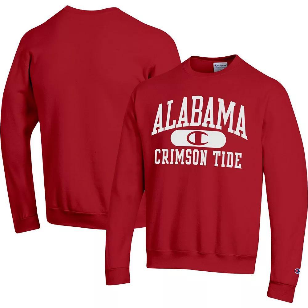 Men's Champion Crimson Alabama Crimson Tide Arch Pill Sweatshirt, Size: XL, Red Product Image