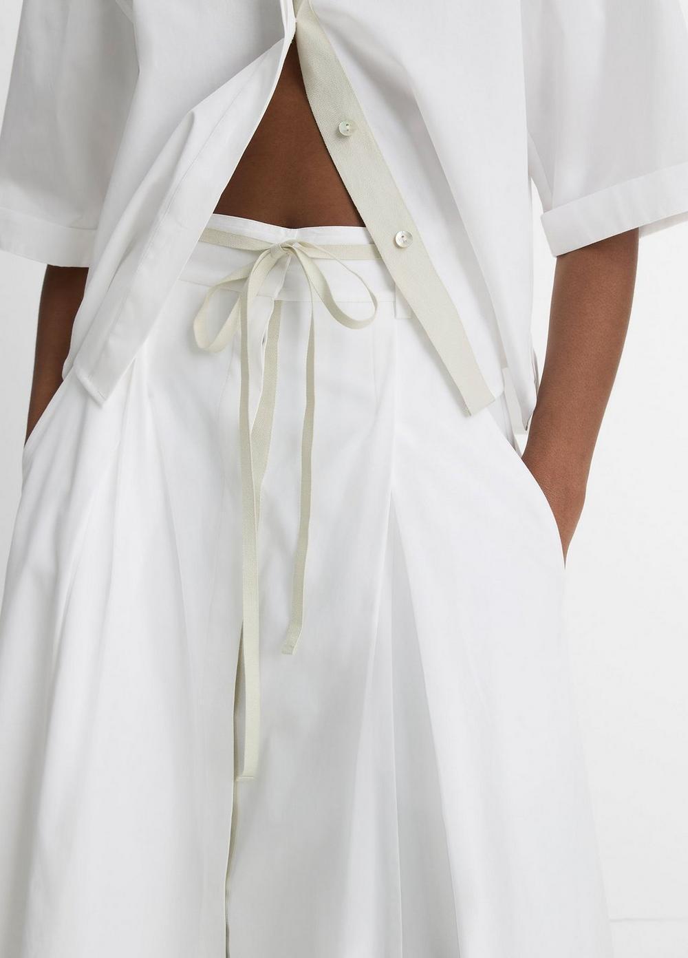 Canvas Tape Cotton Skirt Product Image
