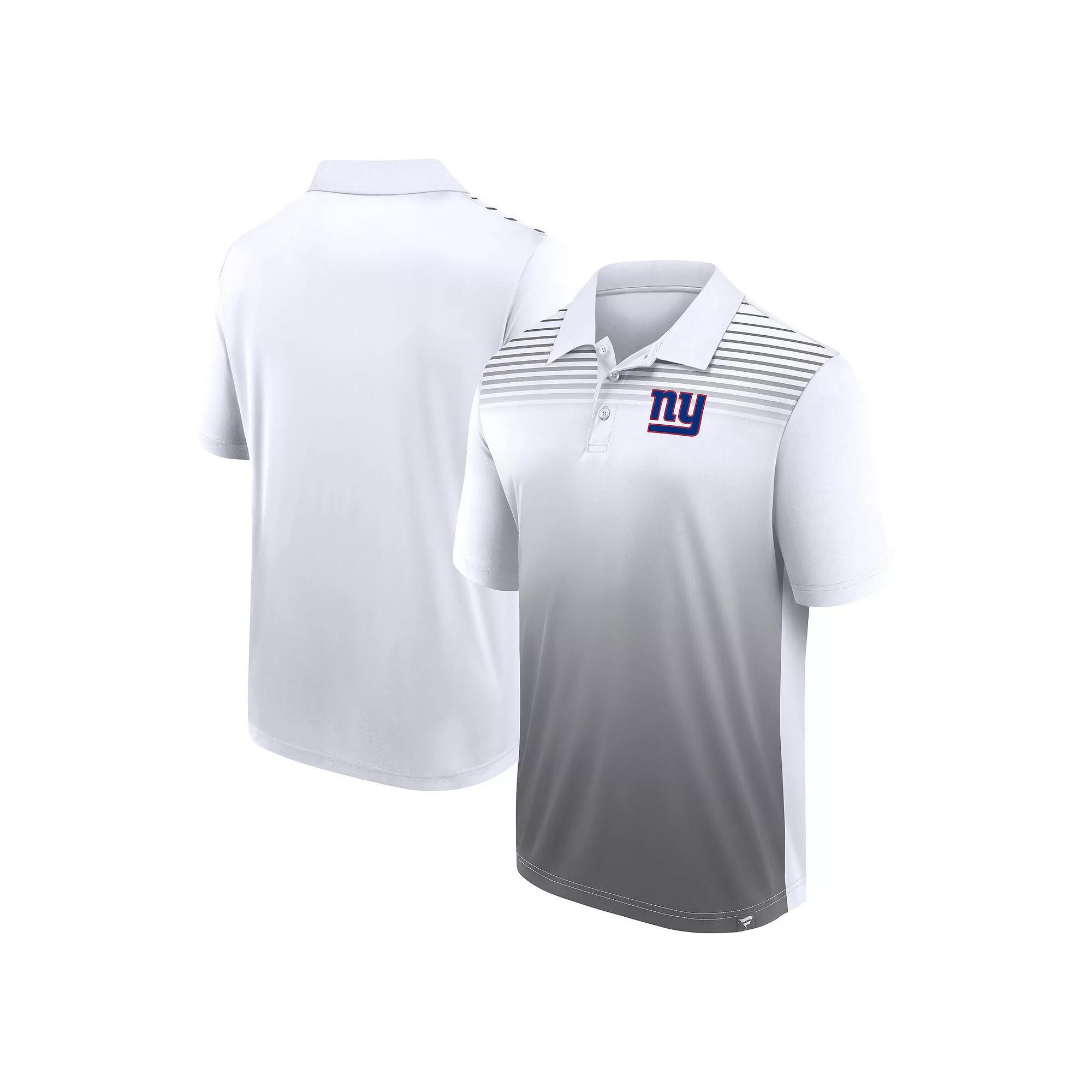 Men's White/Gray New York Giants Sandlot Game Polo, Size: Medium Product Image