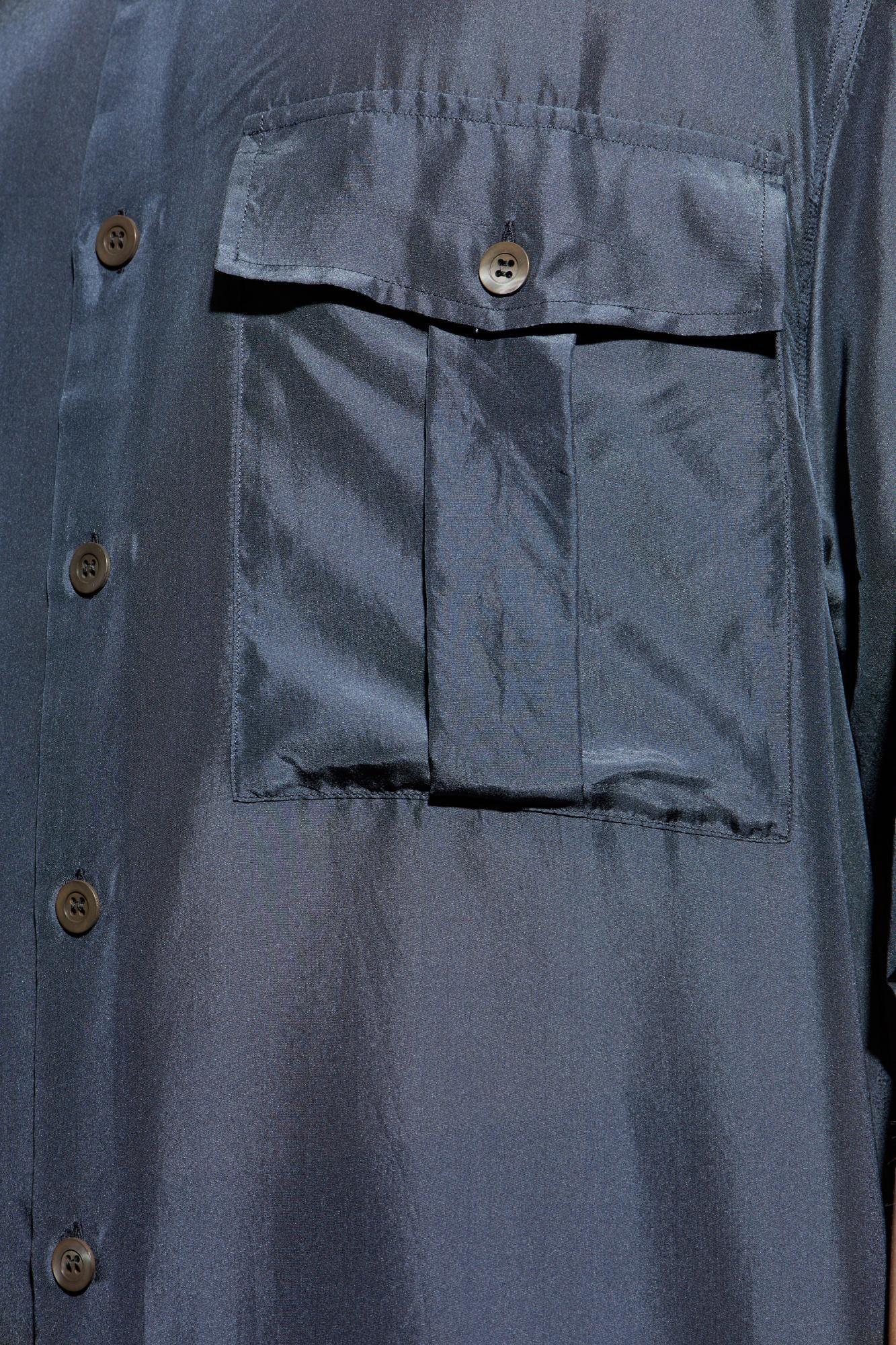 DRIES VAN NOTEN Short-sleeved Shirt In Blue Product Image