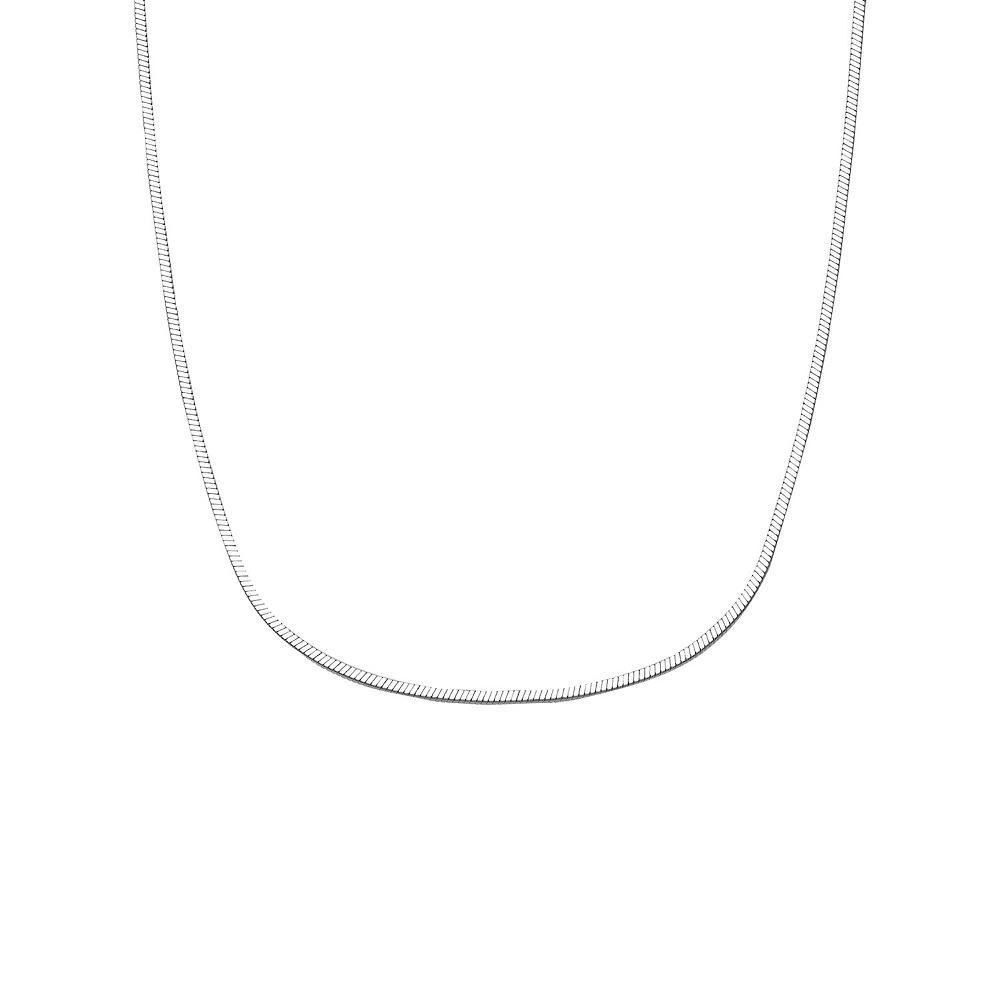 PRIMROSE Silver Tone Square Snake Chain Necklace, Women's, Size: 20" Product Image
