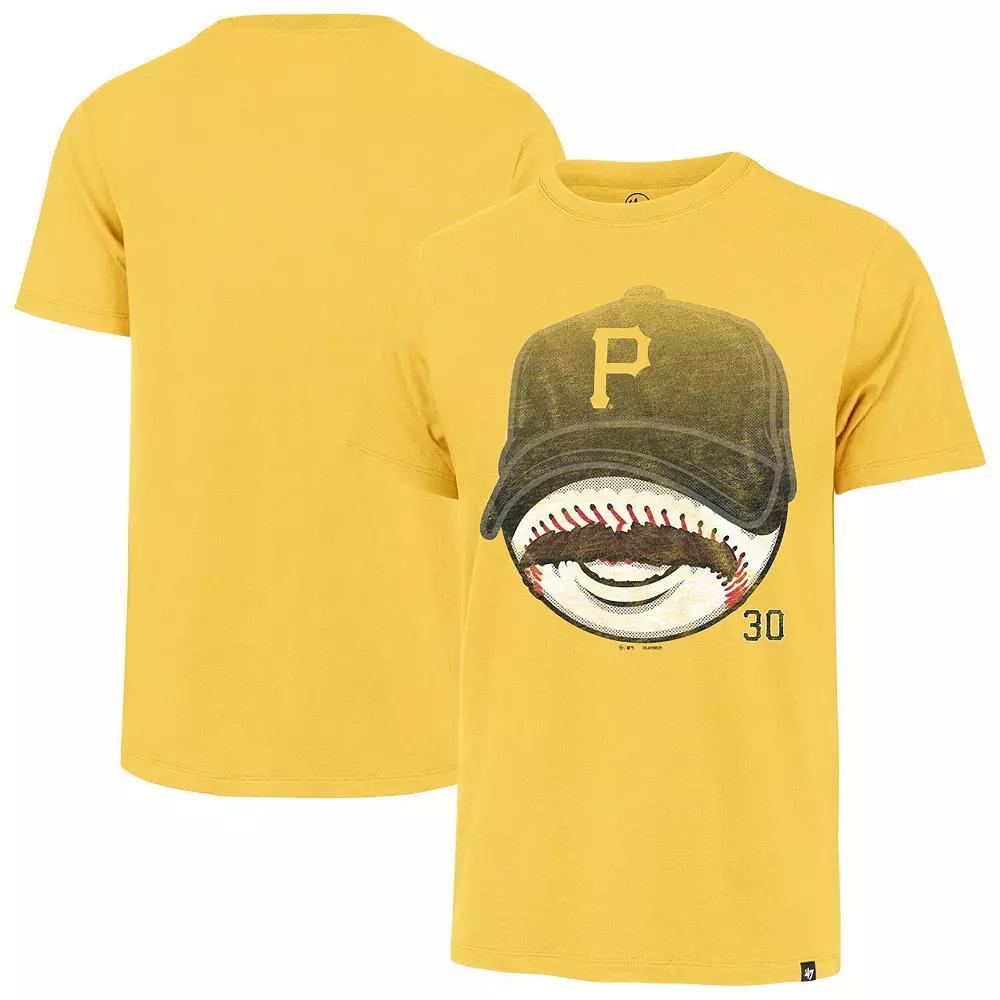 Men's '47 Paul Skenes Gold Pittsburgh Pirates Mustache Franklin T-Shirt, Size: Medium Product Image