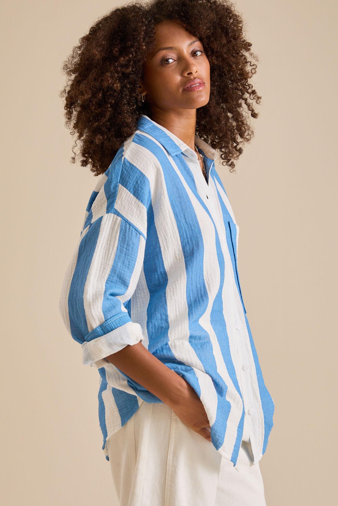 Emilie Long Sleeve Linen Top Product Image
