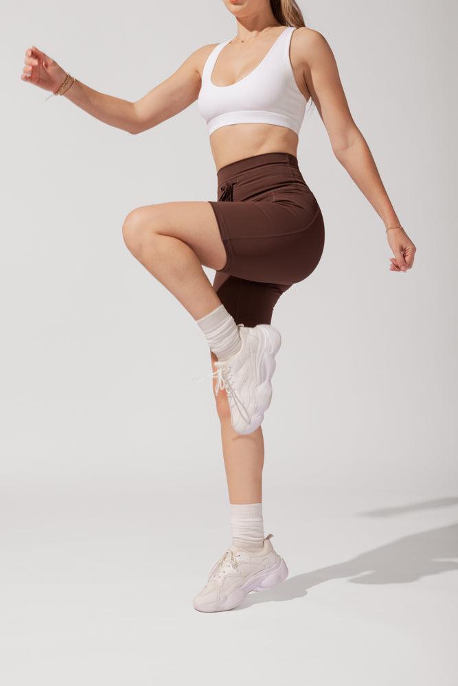 Cargo Biker Short with Pockets (Pet Hair Resistant) - Carob Product Image