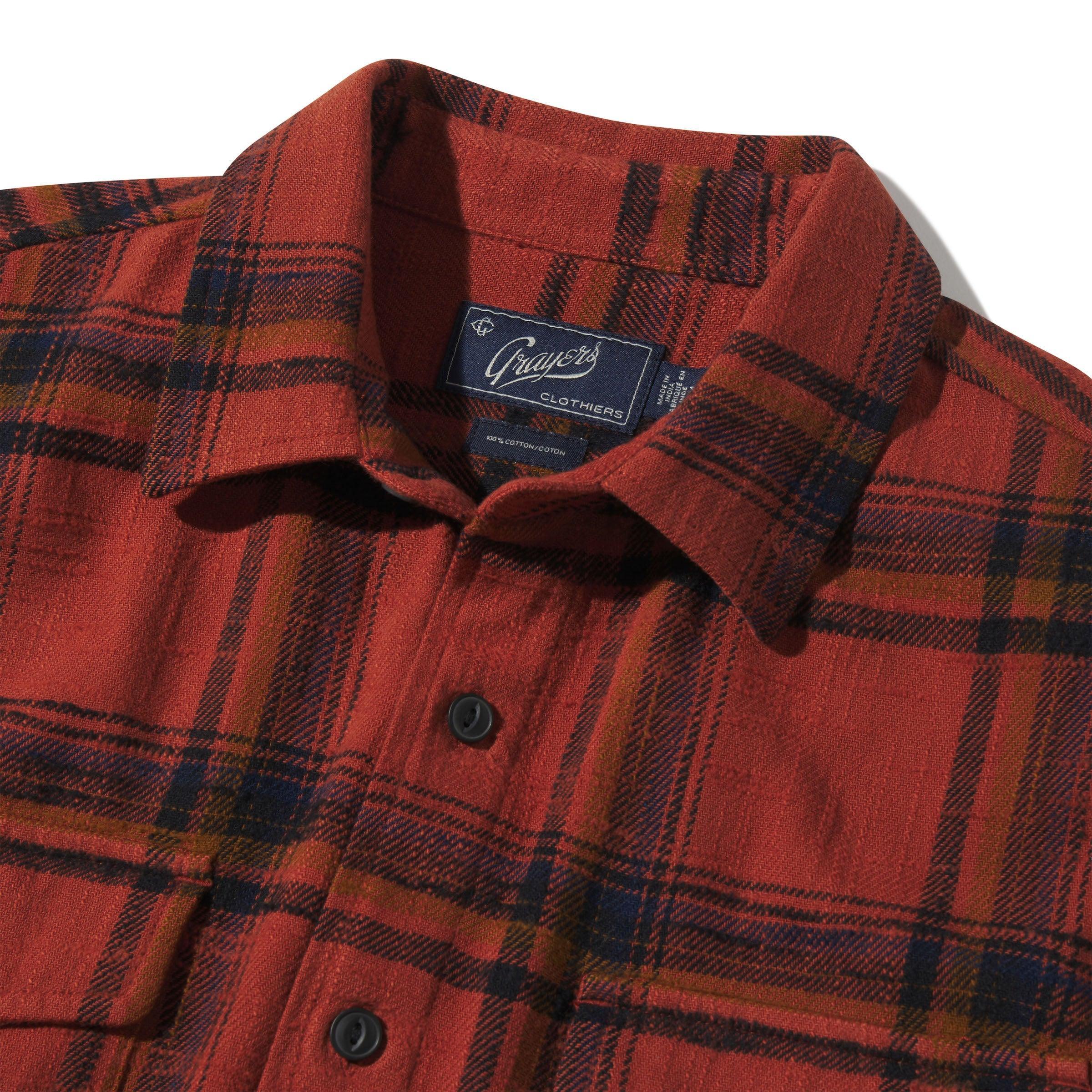 Vintage Slub Twill Shirt - Red Spice Black (Final Sale)* Product Image