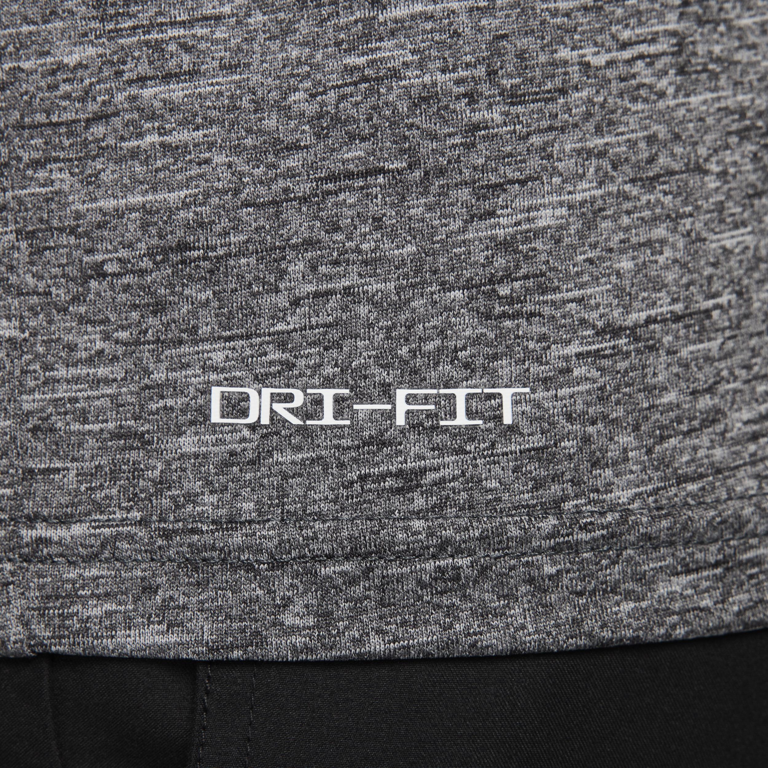 Nike Men's Heathered Short-Sleeve Hydroguard Swim Shirt Product Image