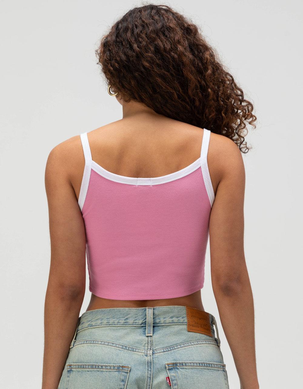 TILLYS Ringer Womens Cami - PNK/WHT Product Image