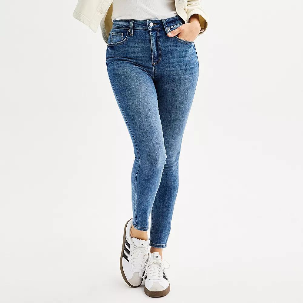 Women's Sonoma Goods For Life® High Rise Skinny Jeans, Size: 16 Short, Medium Blue Product Image