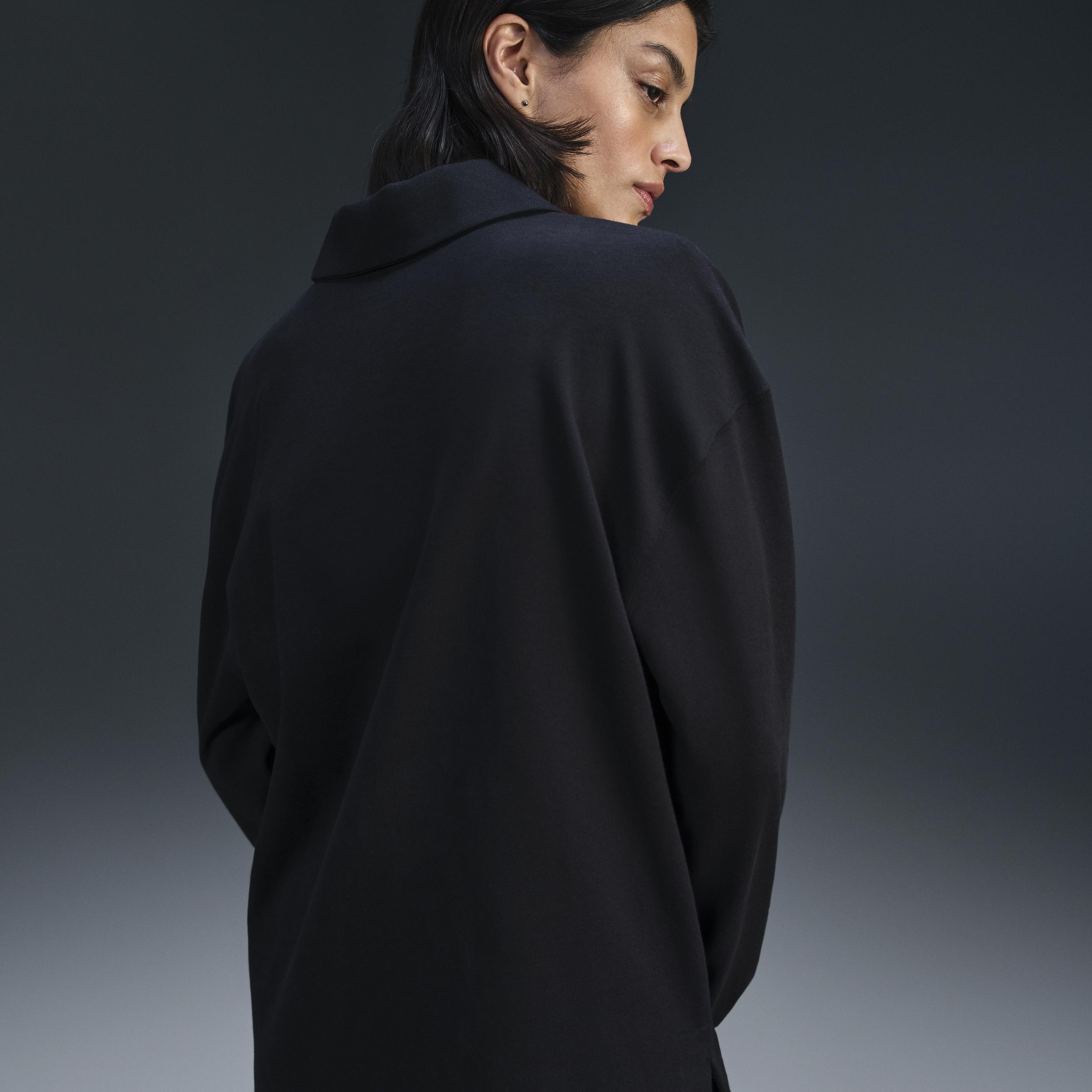 Nike Sportswear Essential Women's Oversized Long-Sleeve Polo Product Image