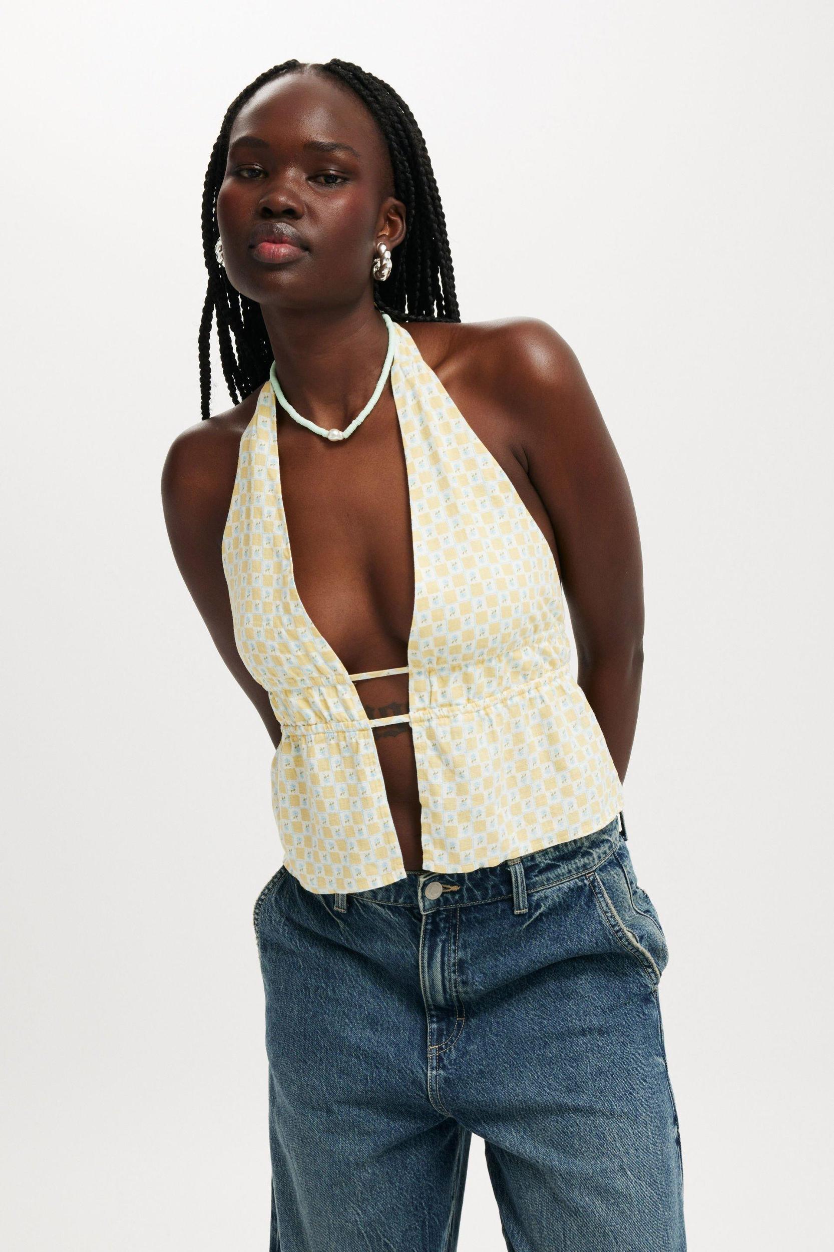 Haven Gathered Halter Top Product Image