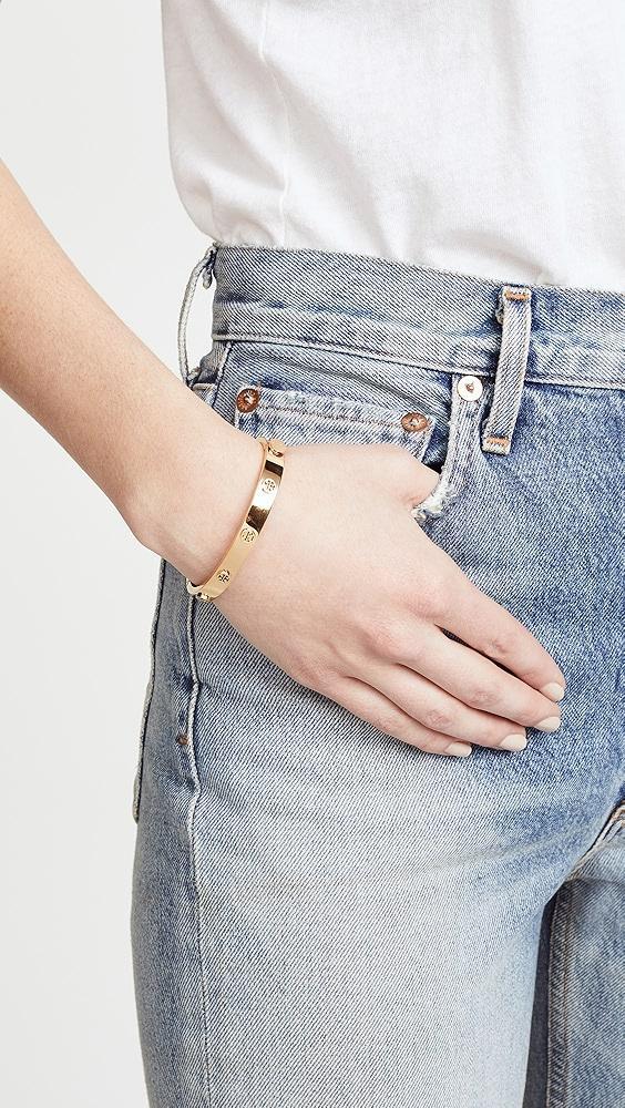 Tory Burch Logo Stud Hinge Bracelet | Shopbop Product Image