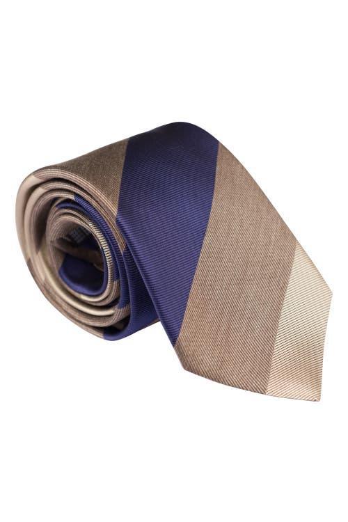 Elizabetta La Vigna - Extra Long Printed Silk Tie for Men in Navy at Nordstrom Product Image