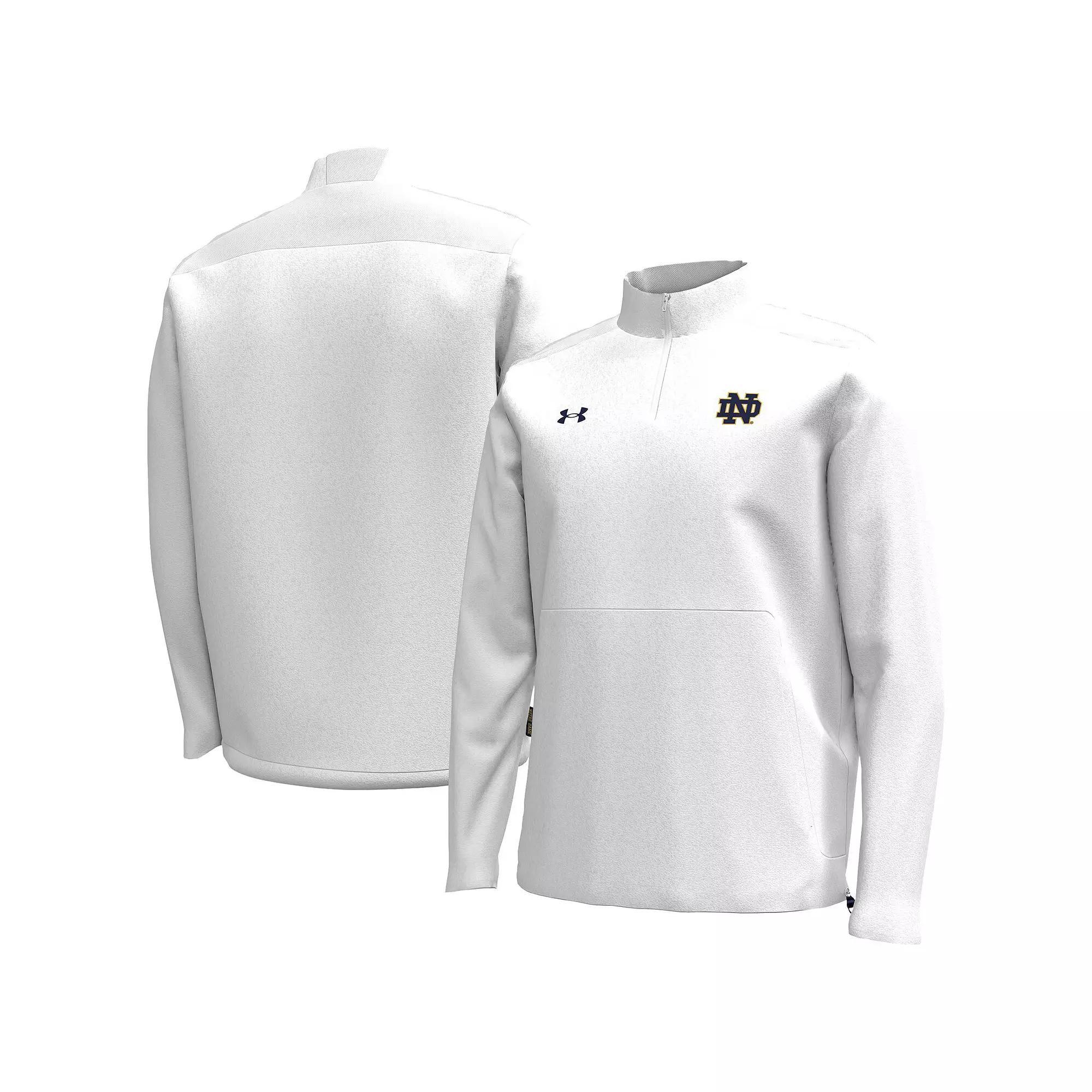 Mens Under Armour Notre Dame Fighting Irish Motivate Quarter-Zip Performance Jacket Product Image