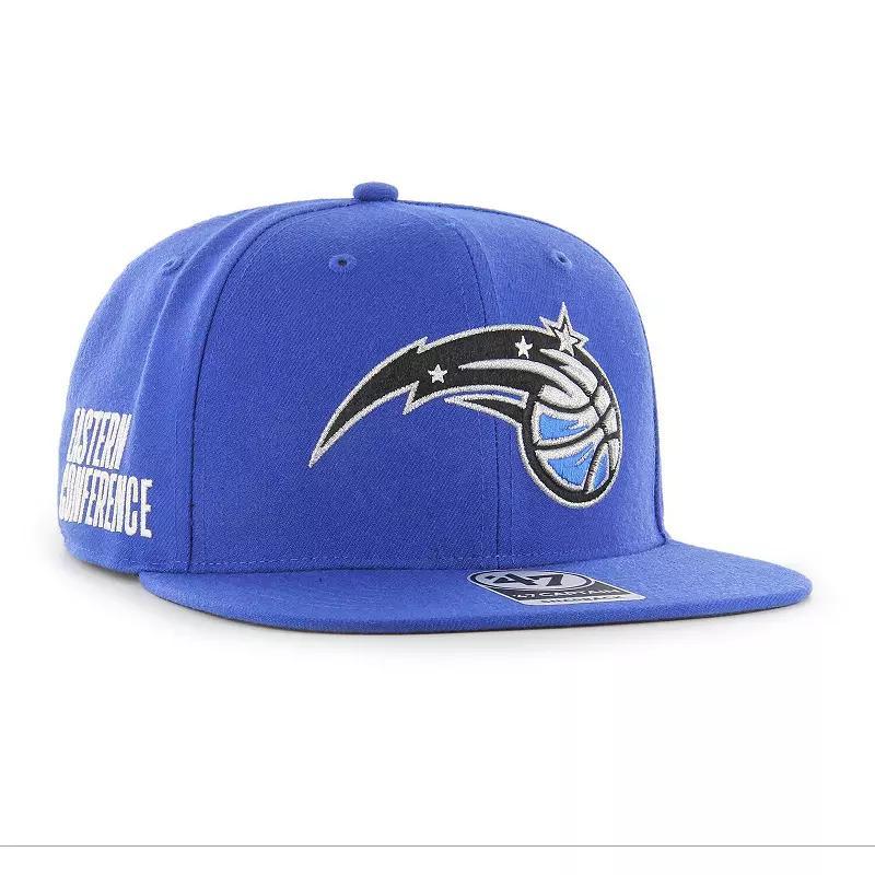 Mens 47 Blue Orlando Magic Sure Shot Captain Snapback Hat Product Image