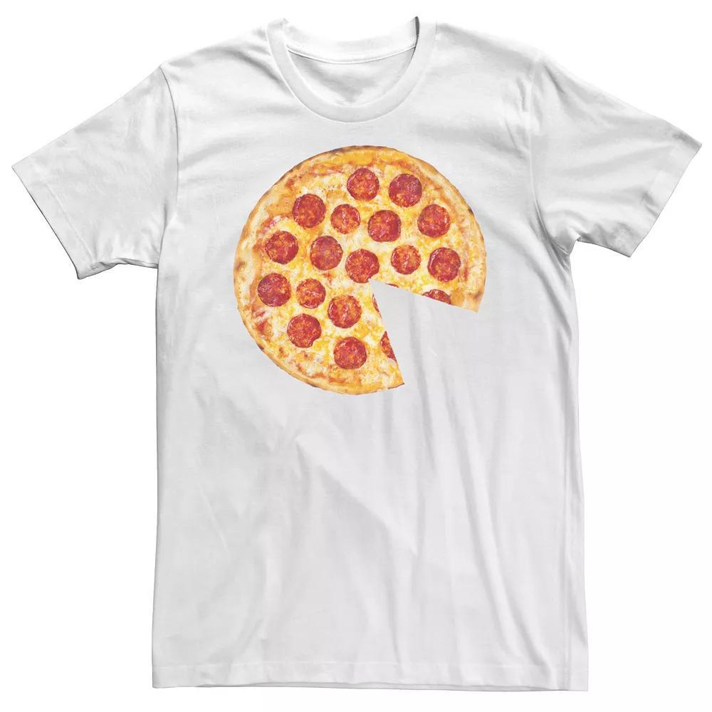 Big & Tall Pizza Pie Slice Portrait Tee, Men's, Size: 4XL, White Product Image