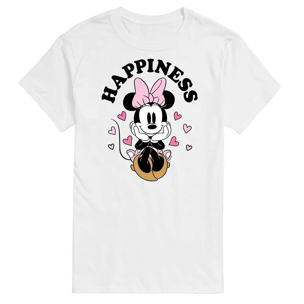 Disney's Minnie Mouse Happiness Men's Graphic Tee, Size: Medium, Gray Product Image