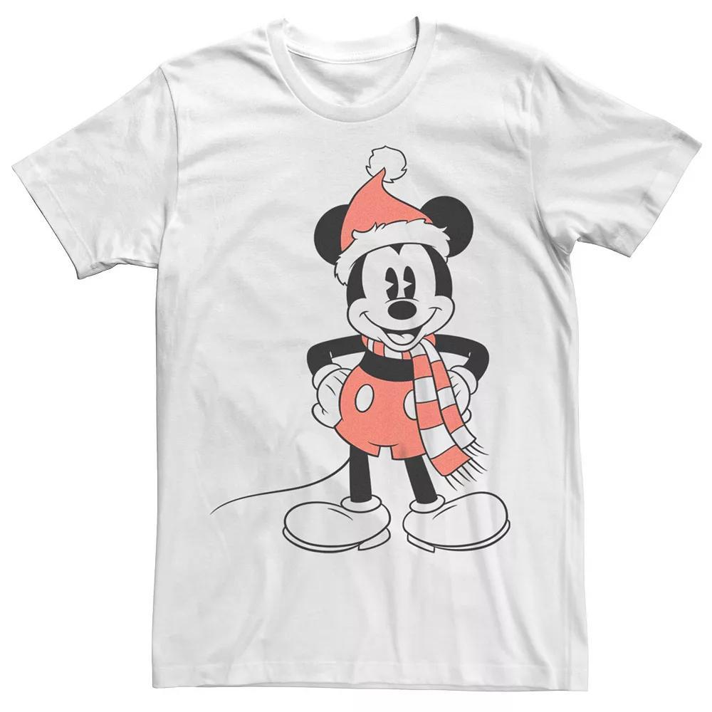 Disney's Mickey Mouse Men's Holiday Mood Tee, Size: Medium, White Product Image
