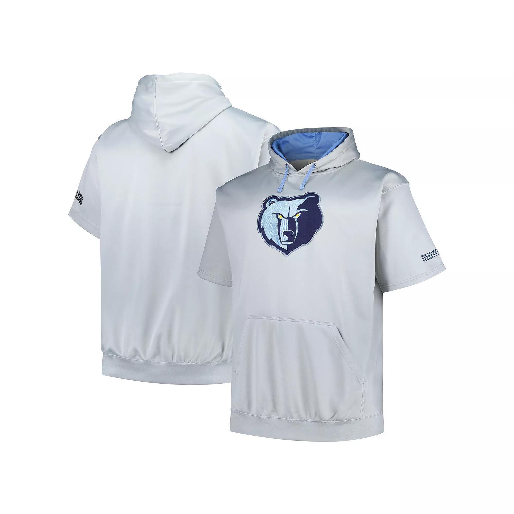 Men's Fanatics Branded Silver Memphis Grizzlies Big & Tall Logo Pullover Hoodie, Size: 3XB, Grz Silver Product Image