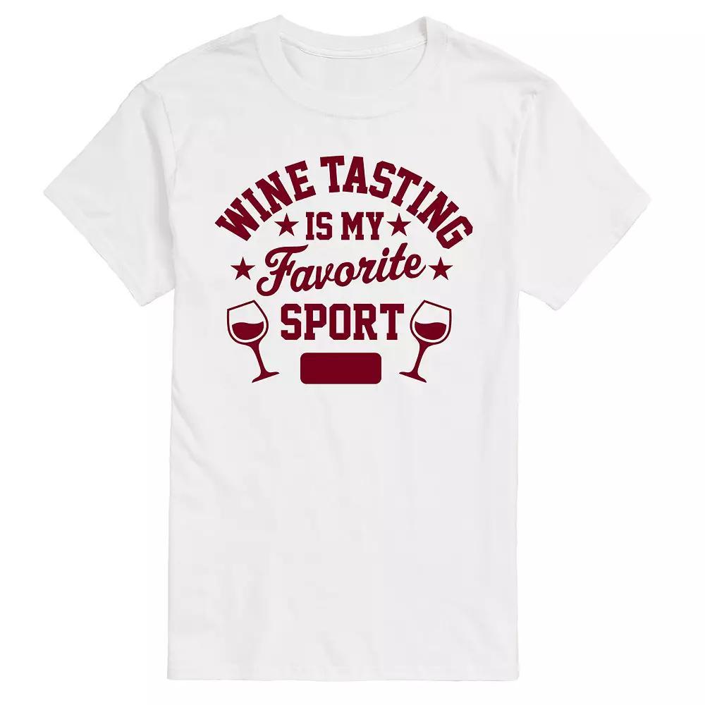 Mens Wine Tasting Fav Sport Graphic Tee Product Image