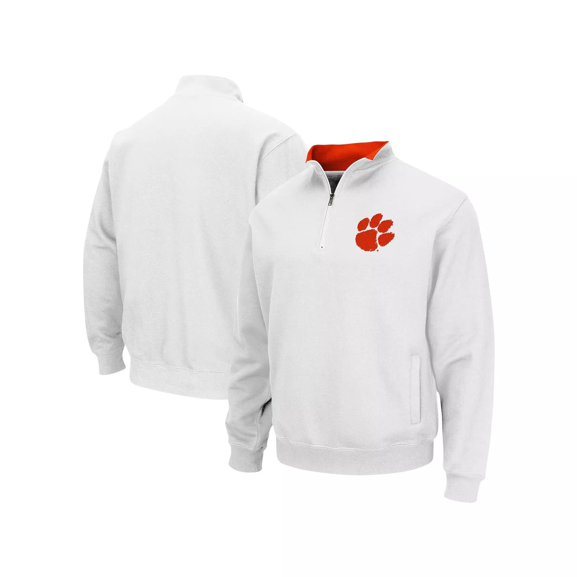 Men's Colosseum White Ohio Bobcats Tortugas Logo Quarter-Zip Jacket, Size: 3XL, Ohu White Product Image