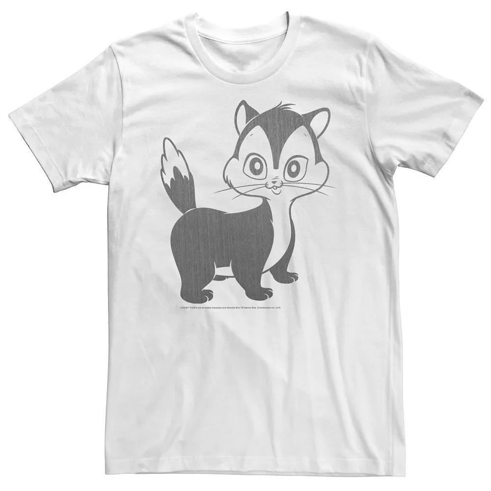 Big & Tall Looney Tunes Pussyfoot Portrait Tee, Men's, Size: 4XL, White Product Image
