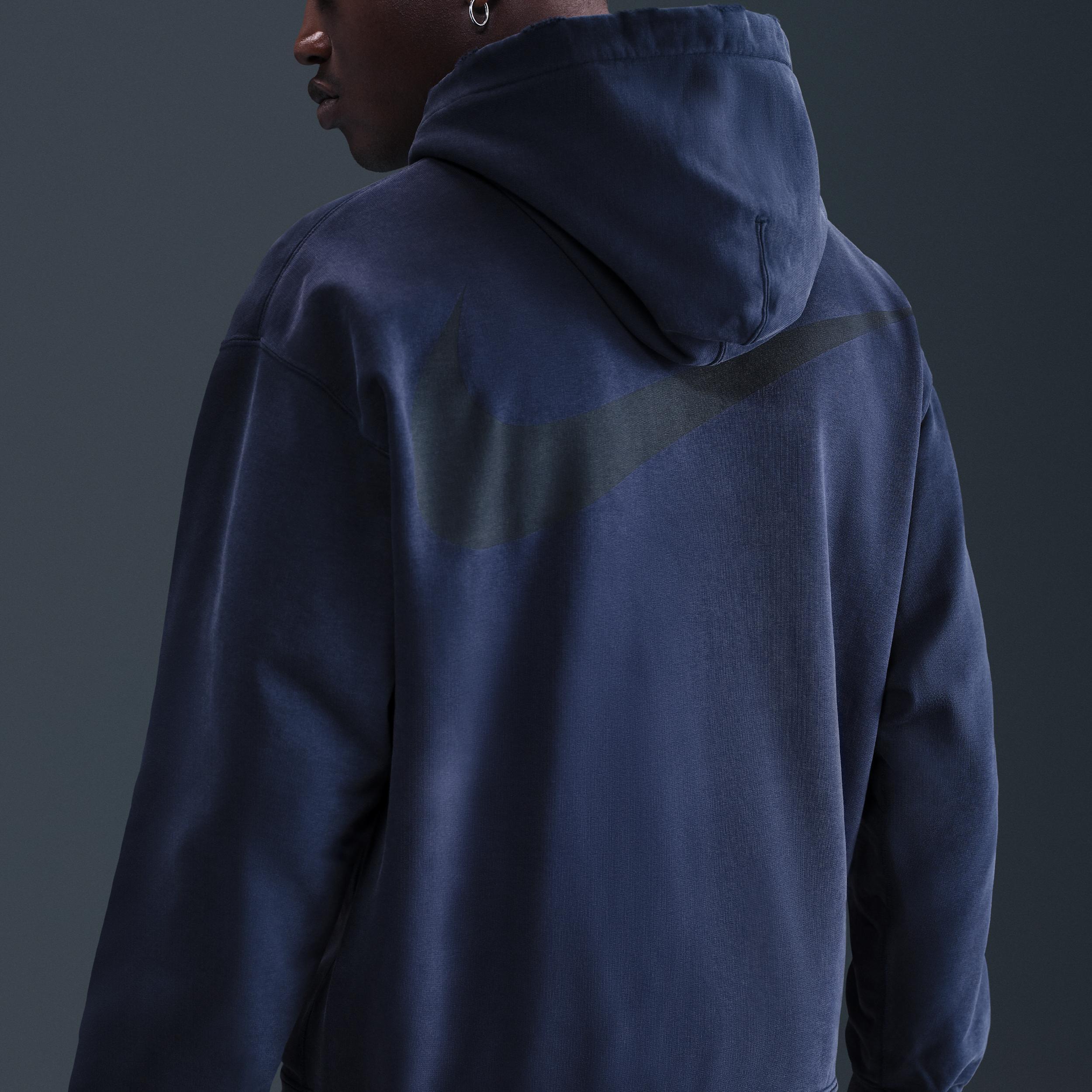 Nike Men's Solo Swoosh French Terry Pullover Hoodie Product Image