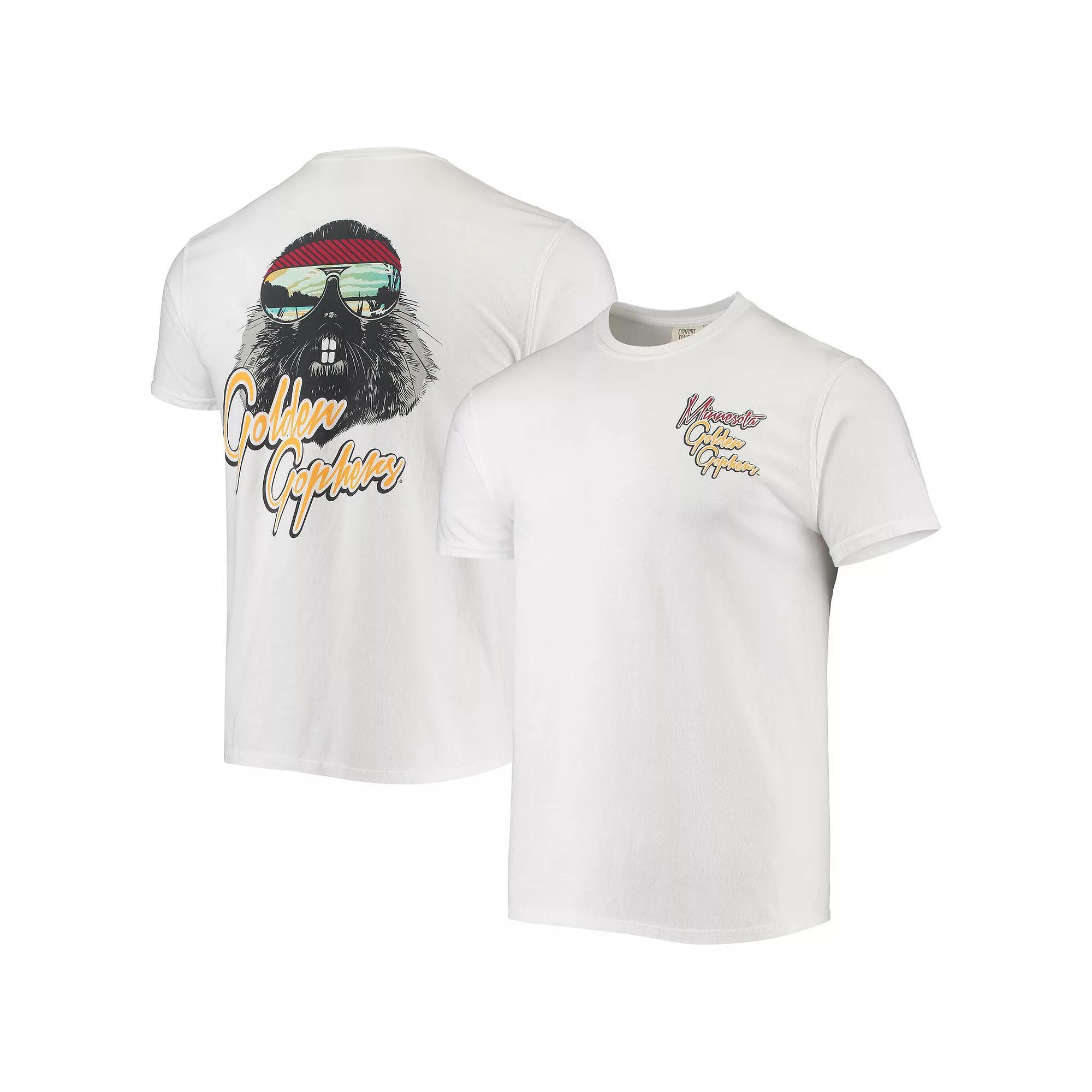 Men's White Minnesota Golden Gophers Mascot Bandana T-Shirt, Size: Small Product Image