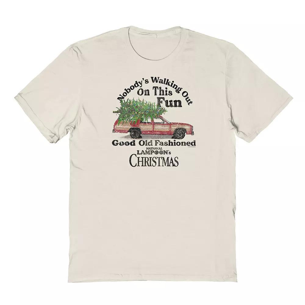 Men's National Lampoon's Nobodys Walking Out on the Fun Graphic Tee, Size: XL, Natural Product Image