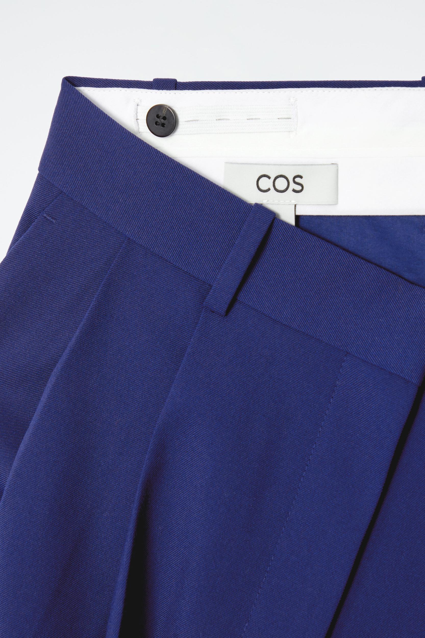 RELAXED TWILL WIDE-LEG PANTS Product Image
