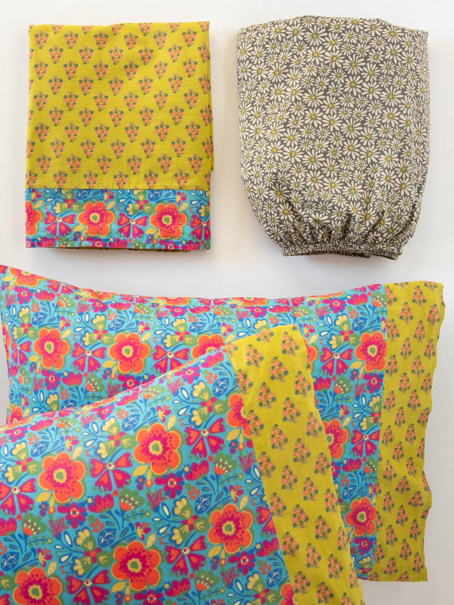 Mix & Match Cotton Sheet Set - Bright Boho Product Image