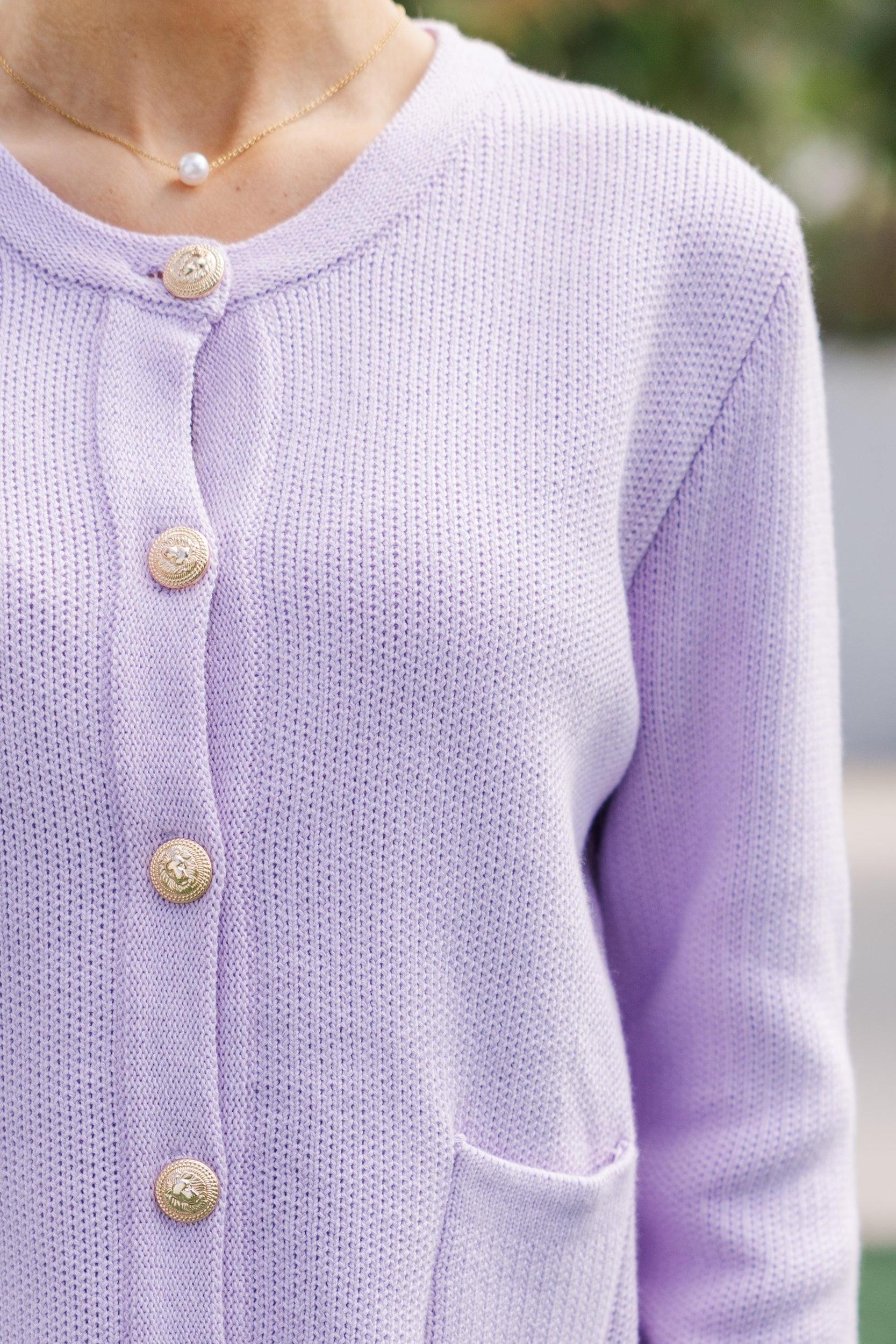 Ready To Go Lavender Purple Cardigan Female Product Image
