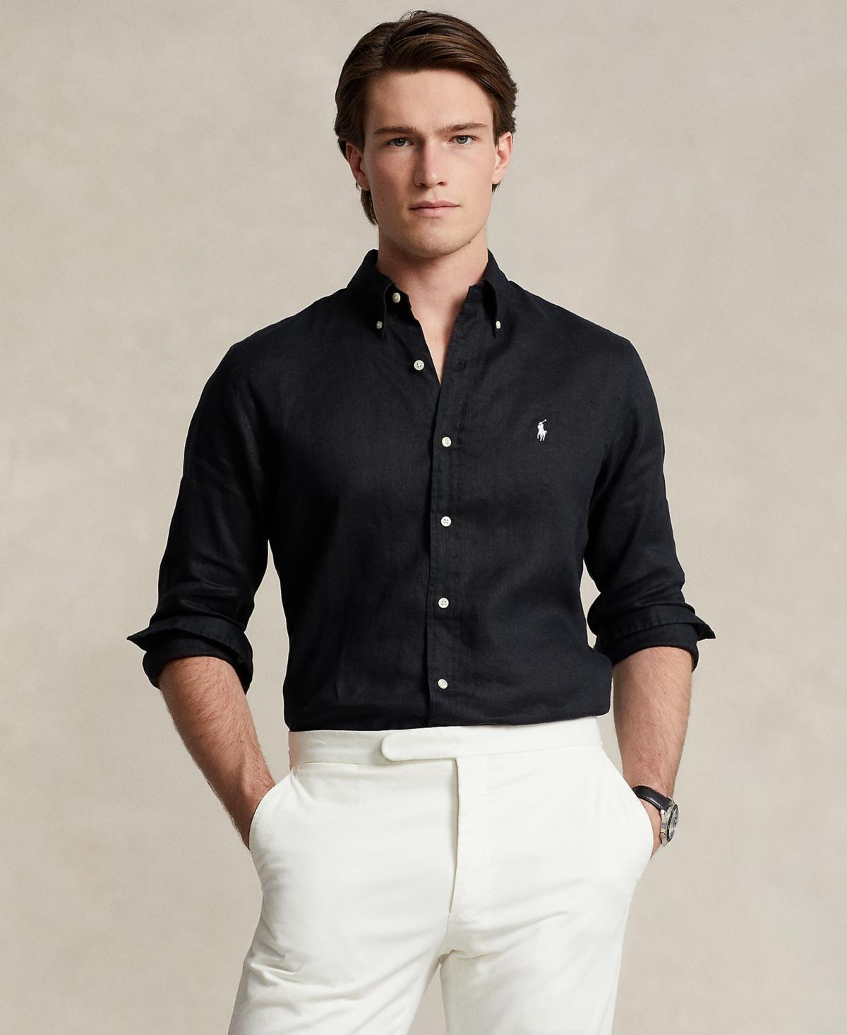 Polo Ralph Lauren Mens Classic Fit Linen Shirt Product Image