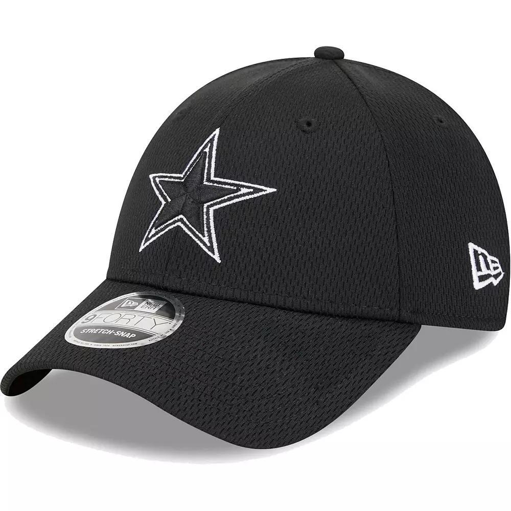 Men's New Era Black Dallas Cowboys  Main B-Dub 9FORTY Adjustable Hat Product Image