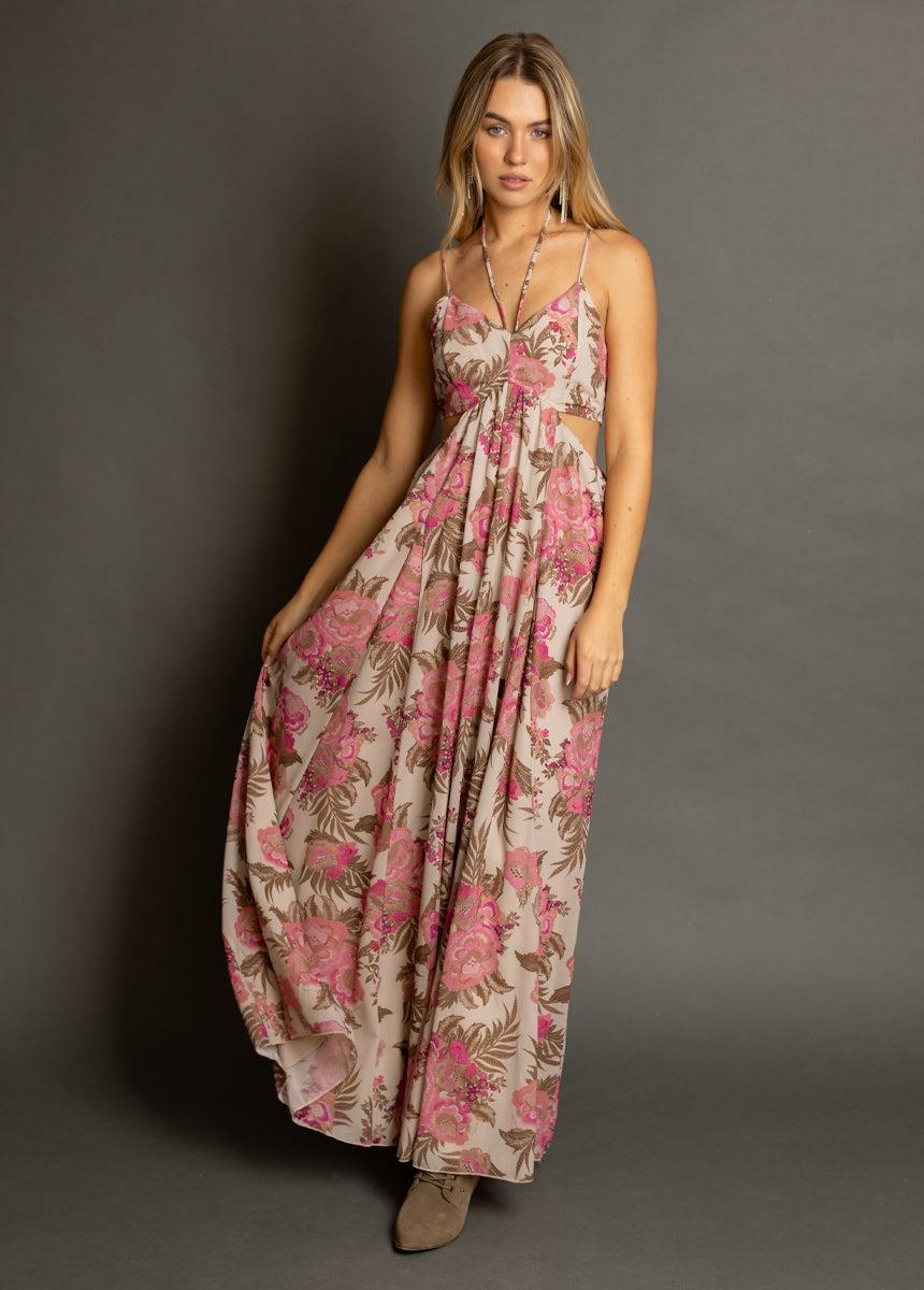 Mari Dress in Pink Floral Female Product Image
