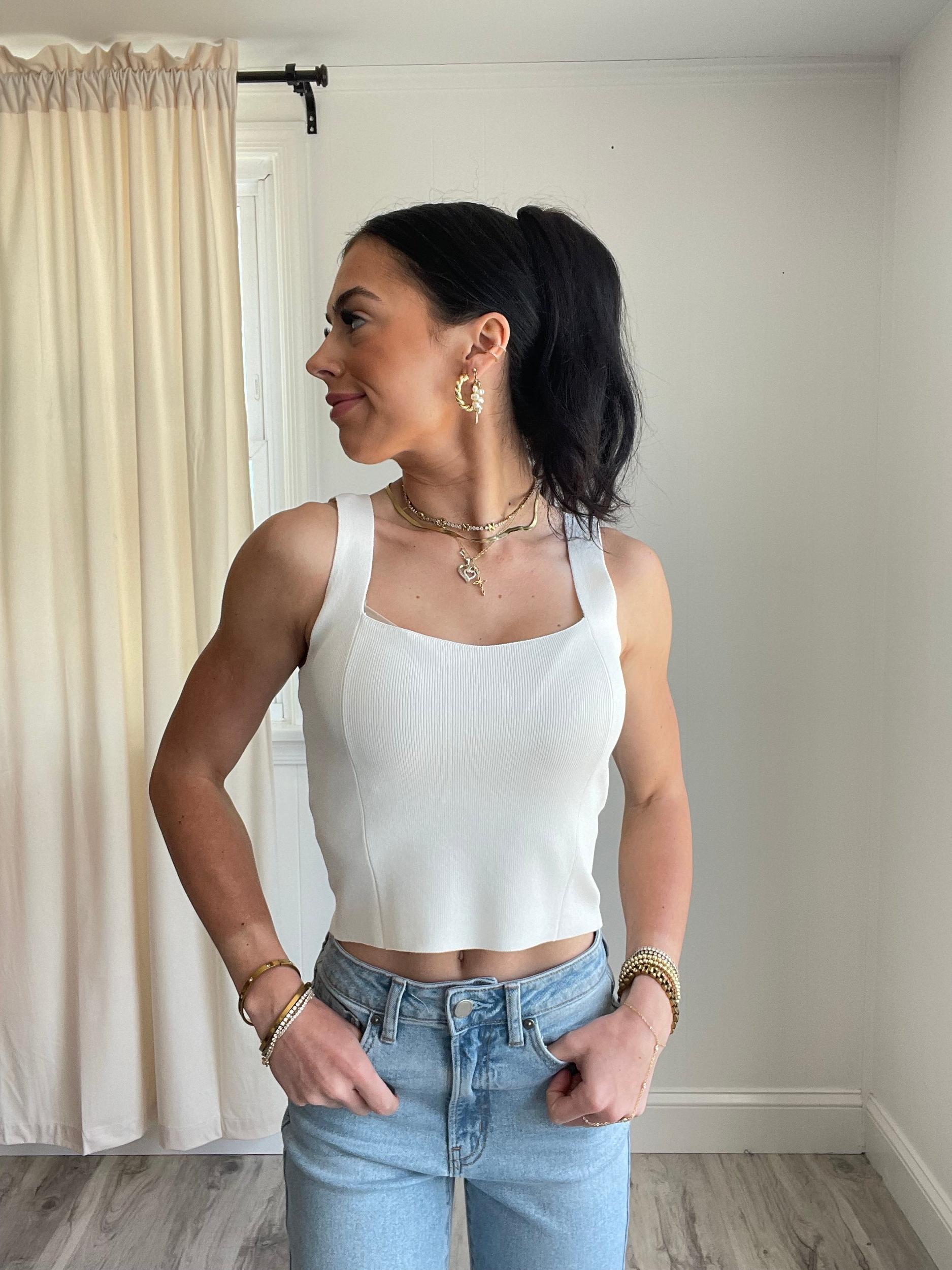 FINAL SALE Santorini Knit Tank Top Product Image