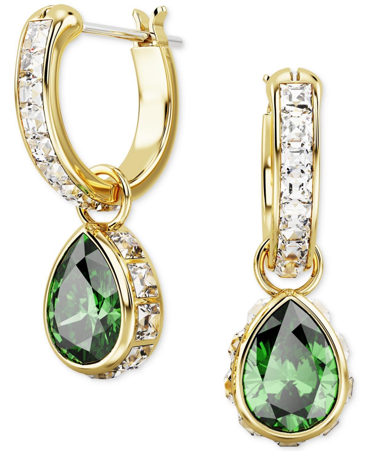 Stilla Gold-Tone Mix-Cut Crystal Hoop Earrings Product Image