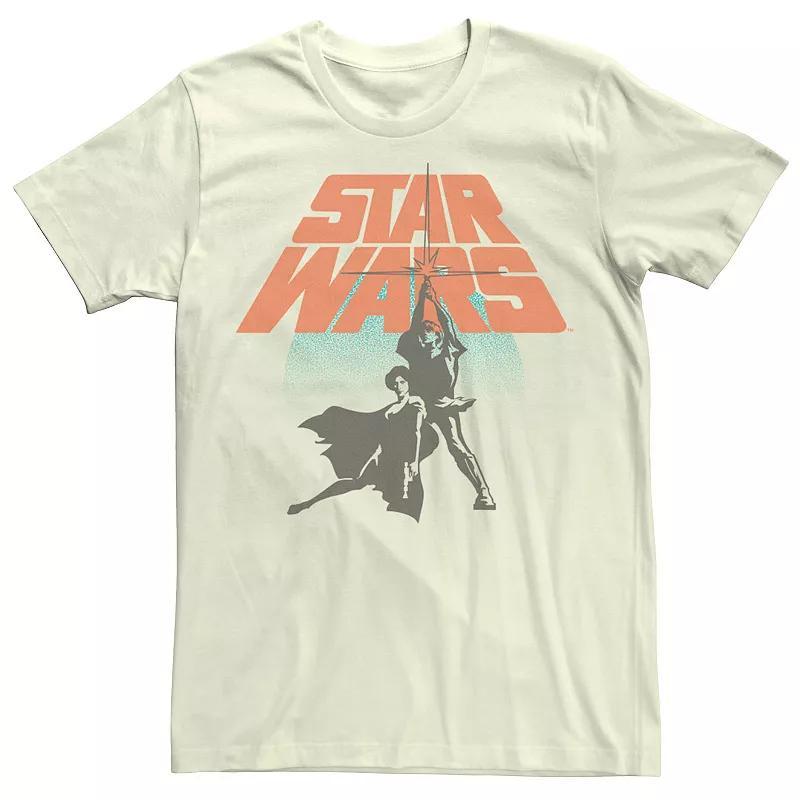 Men's Star Wars Vintage Hero Shot Tee, Size: 3XL, Natural Product Image