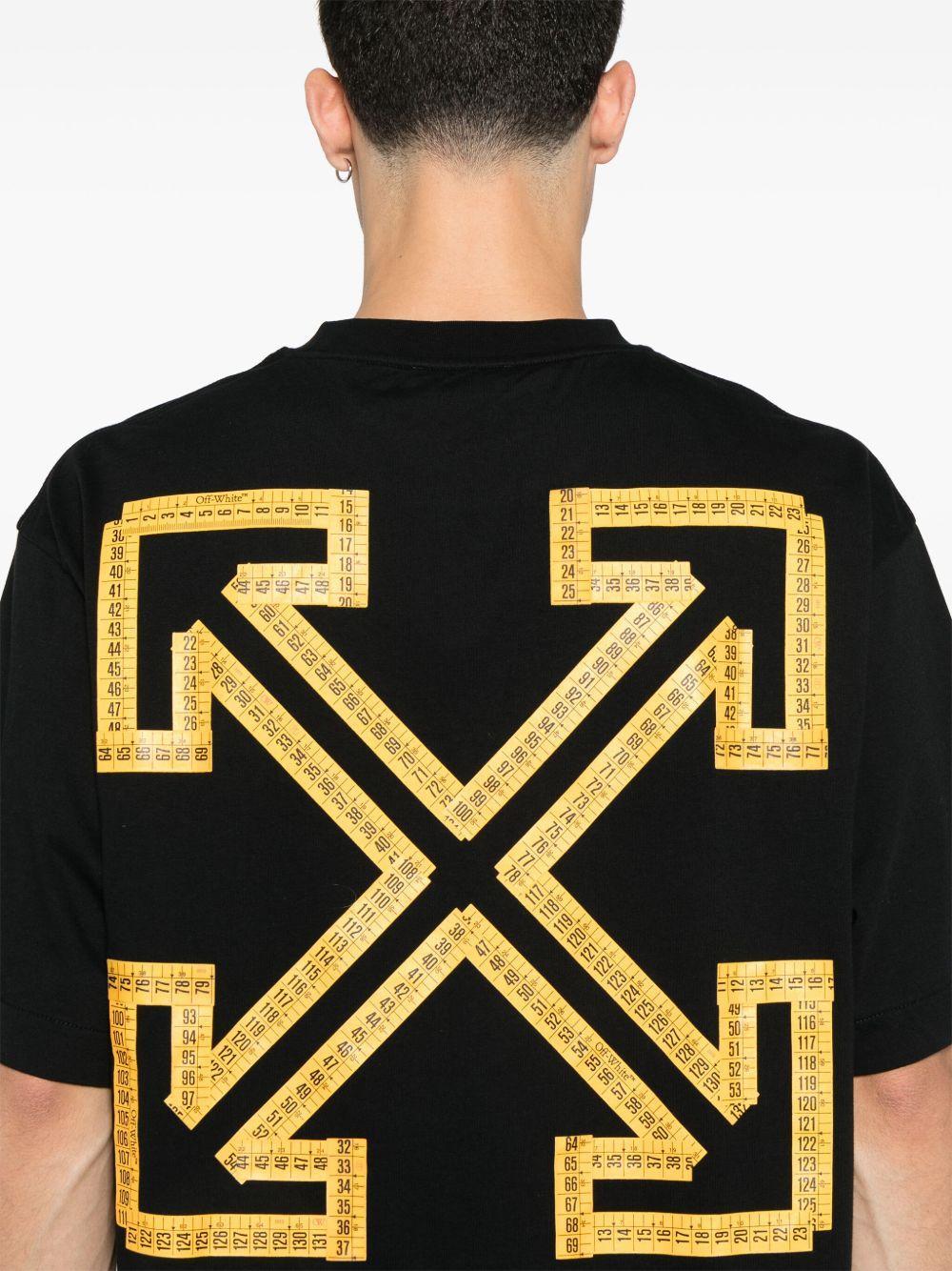 tape-arrow short-sleeve T-shirt Product Image