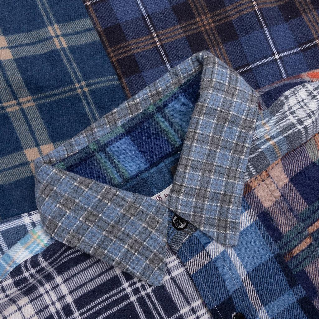 Straight Hem Flannel Shirt - Assorted Male Product Image