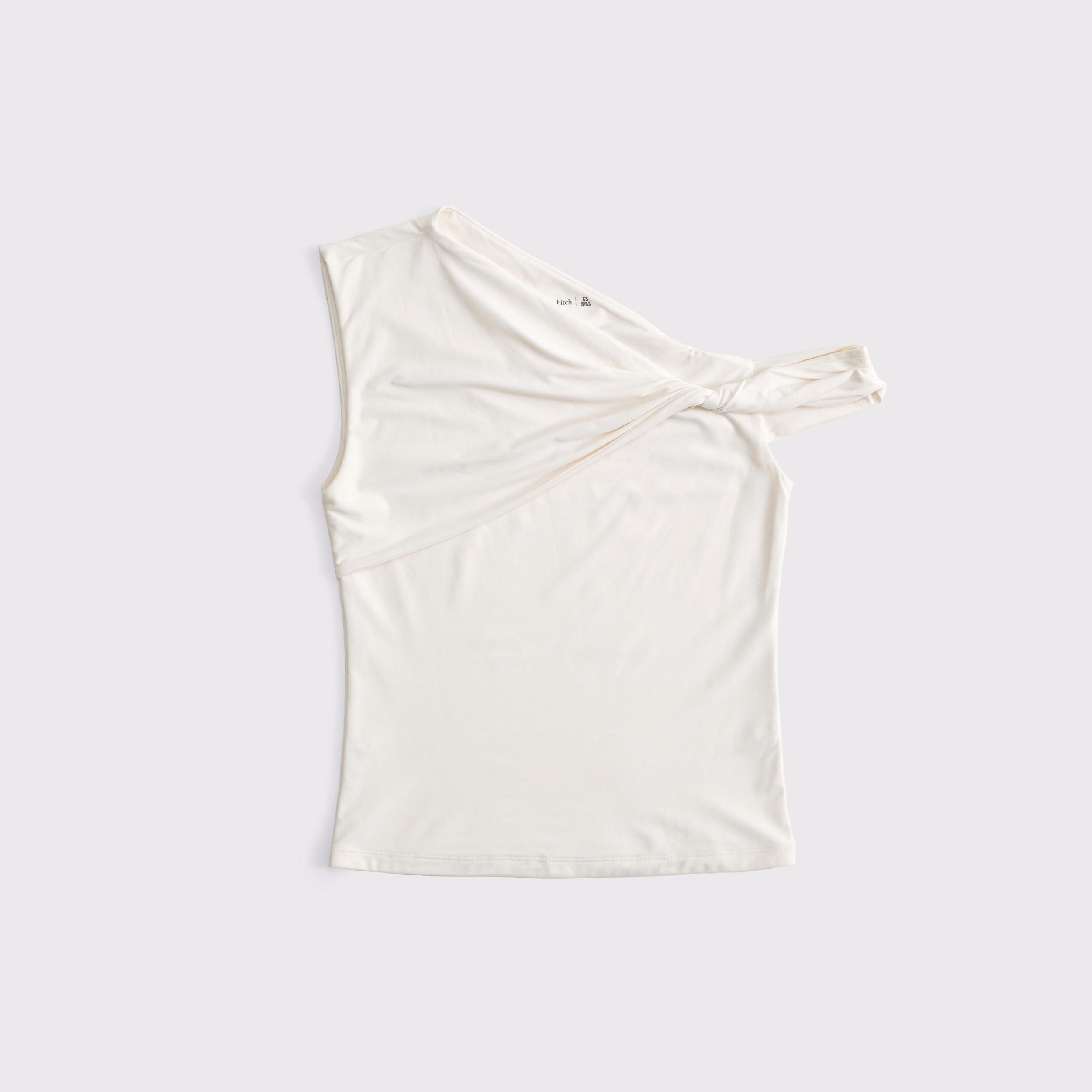 Soft Matte Seamless Asymmetrical Twist Top Product Image
