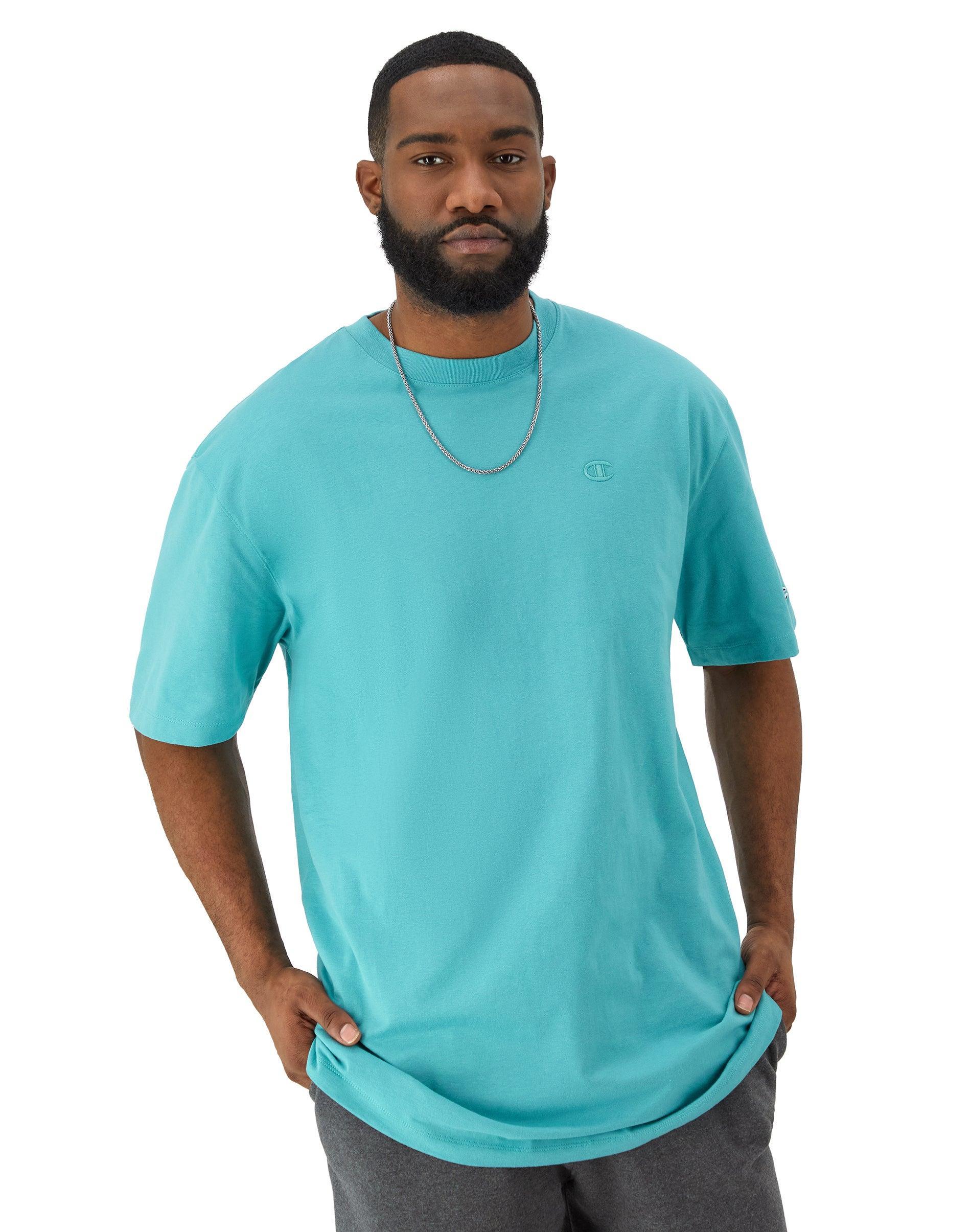 Mens Champion Classic T-Shirt, C Logo (Big & Tall) White 2XT Product Image