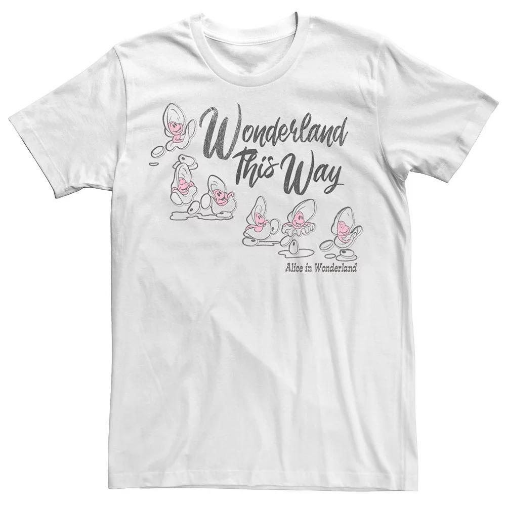 Disney's Alice In Wonderland Baby Oysters Movie Quote Men's Tee, Size: Medium, White Product Image