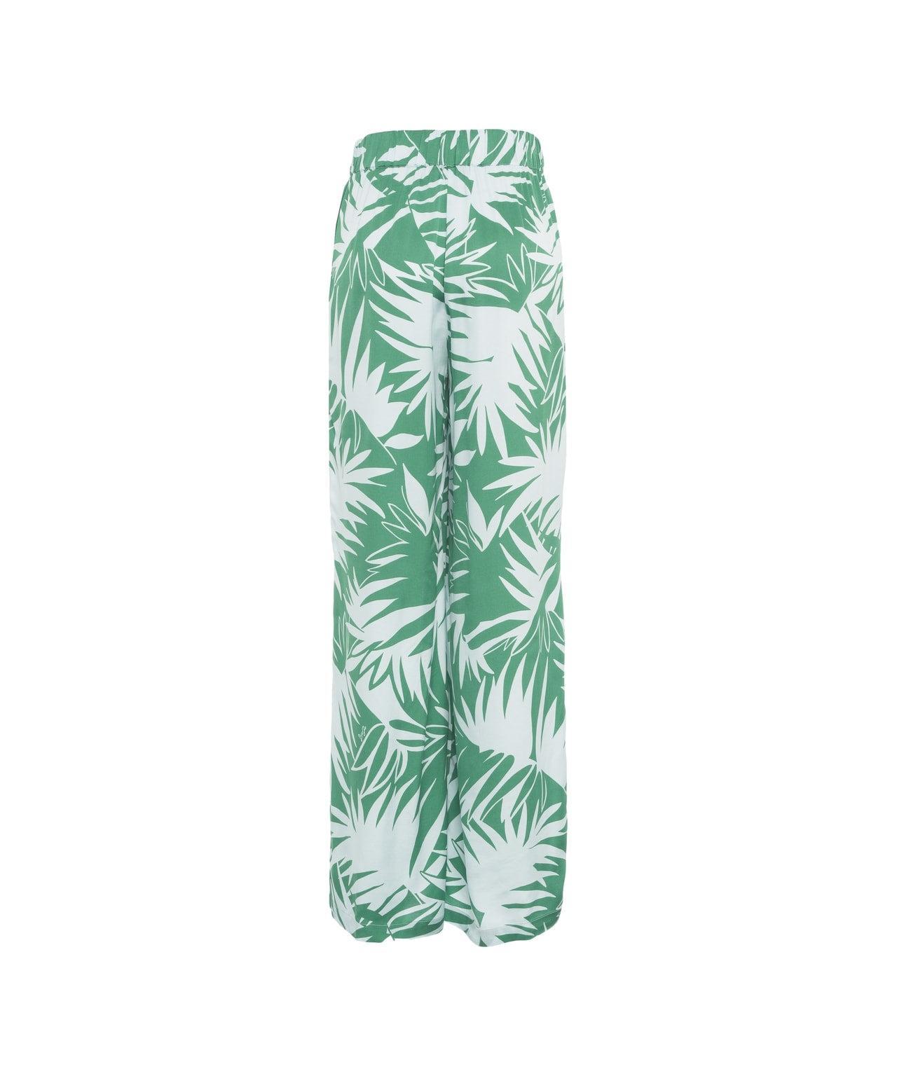 Satin pants with print Product Image