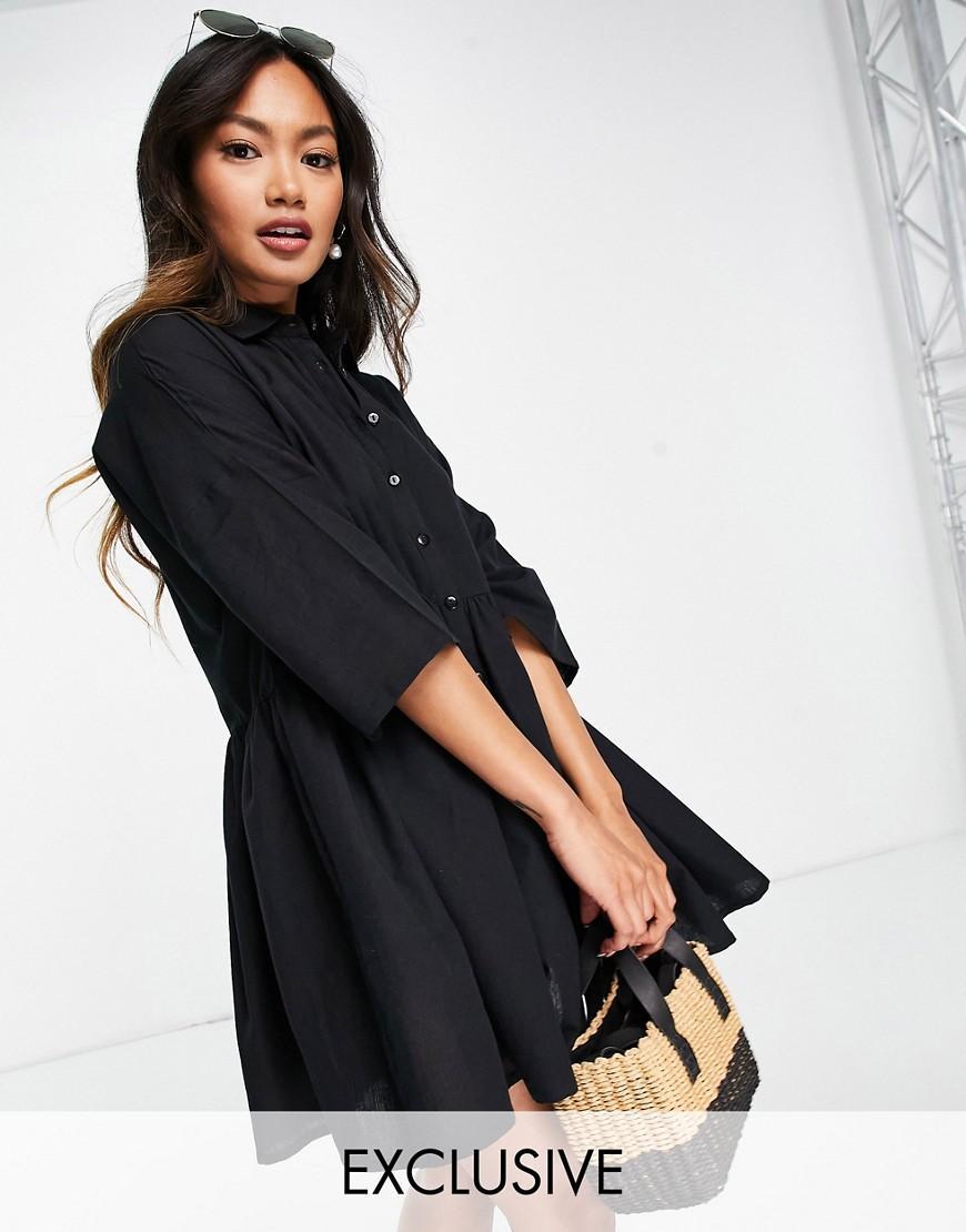 Esmee Exclusive oversized shirt mini summer dress Product Image