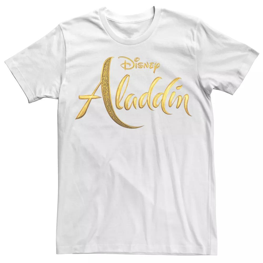Disney's Aladdin Men's Logo Graphic Tee, Size: XXL, White Product Image