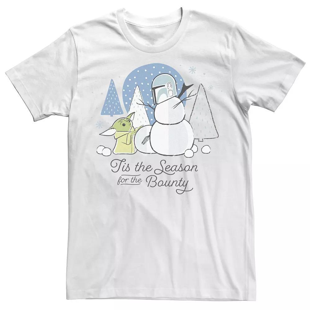 Men's Star Wars Christmas The Child Tis The Season For The Bounty Tee, Size: Medium, White Product Image