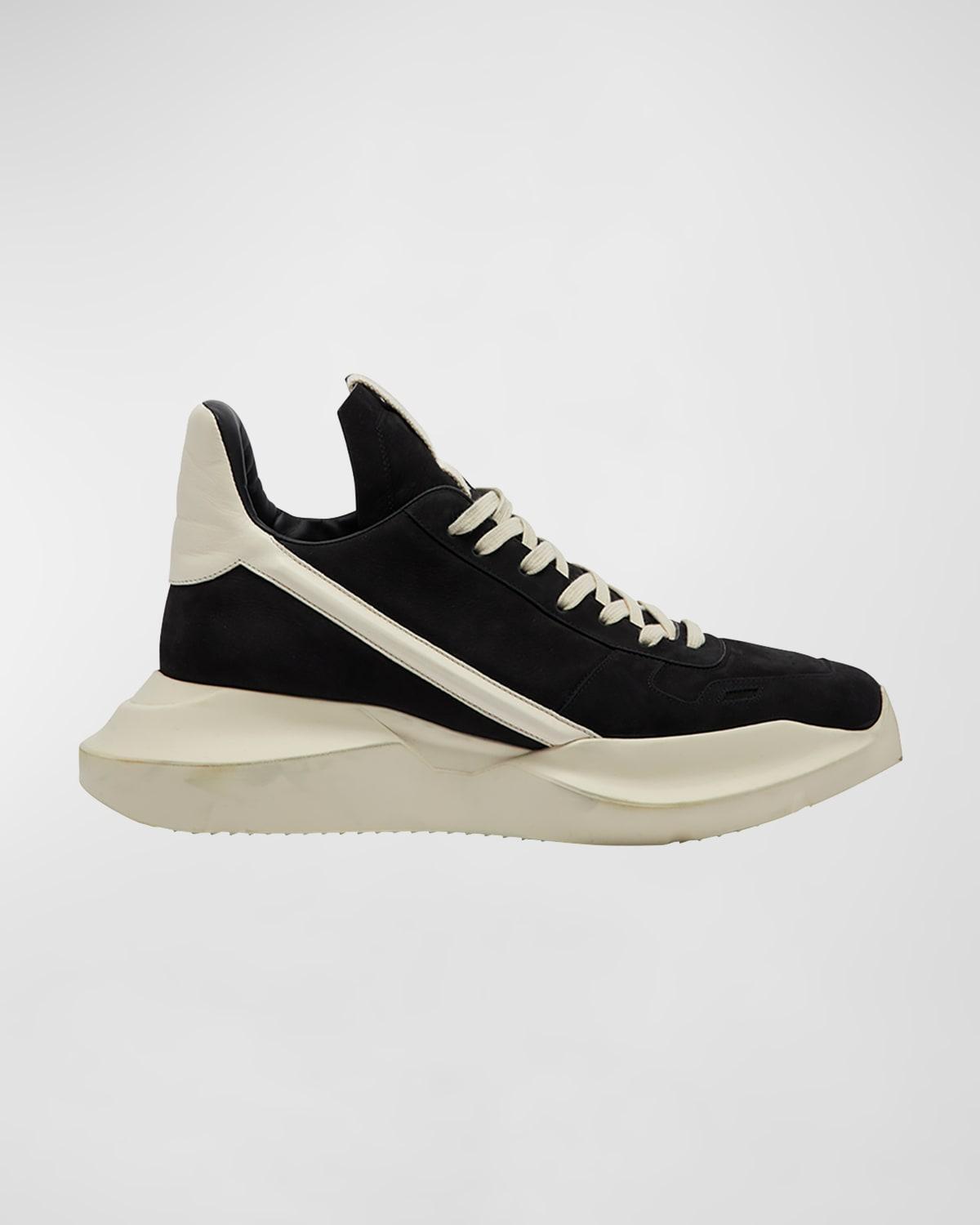 Mens Leather Geth Runner High-Top Sneakers Product Image